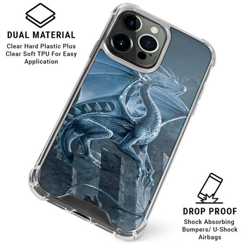 Silver Dragon by Vincent Hie iPhone 16 Pro Clear Case